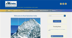 Desktop Screenshot of koolsolutionsindia.com